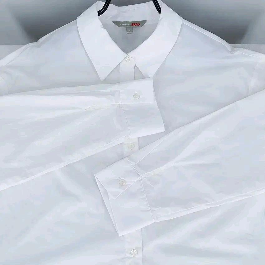 스파오 여성 춘하 루즈핏 숏 긴팔셔츠 화이트S (HU45069) 4