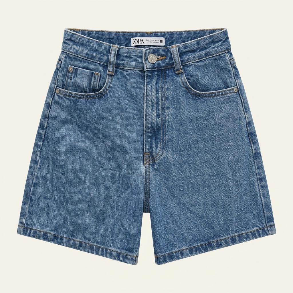 ZARA 하이웨이스트 데님 숏팬츠 (EUR 32) 1