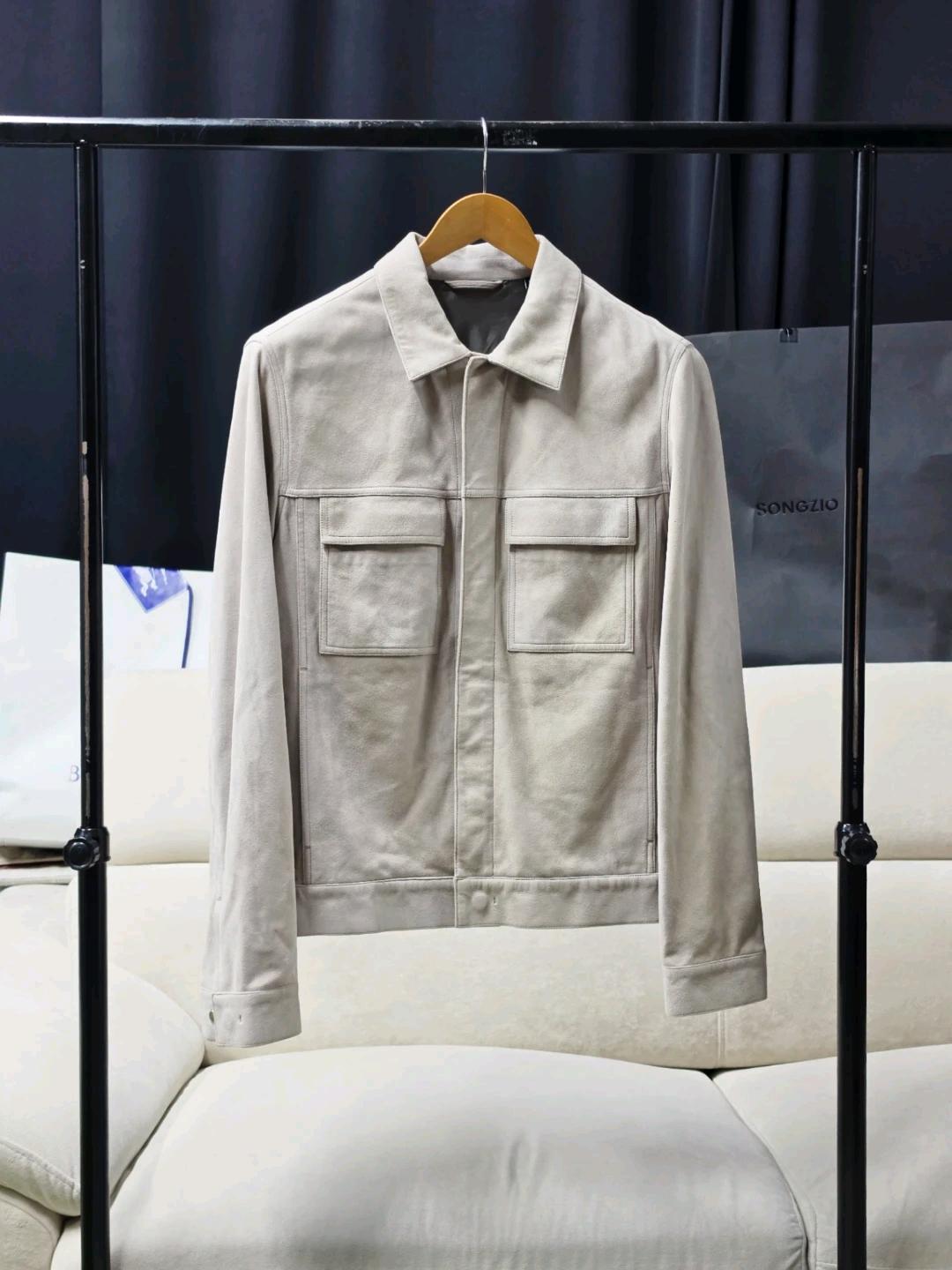 신품급] 남성95) Theory 신형 양가죽 스웨이드 자켓 2