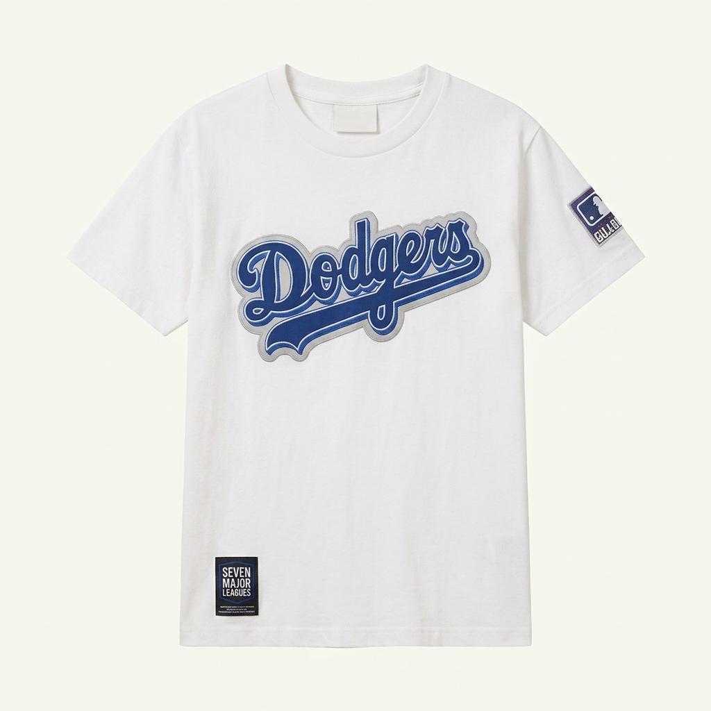 여0004270 MLB 엠엘비 로스앤젤레스 다저스 반팔 티셔츠 화이트 1