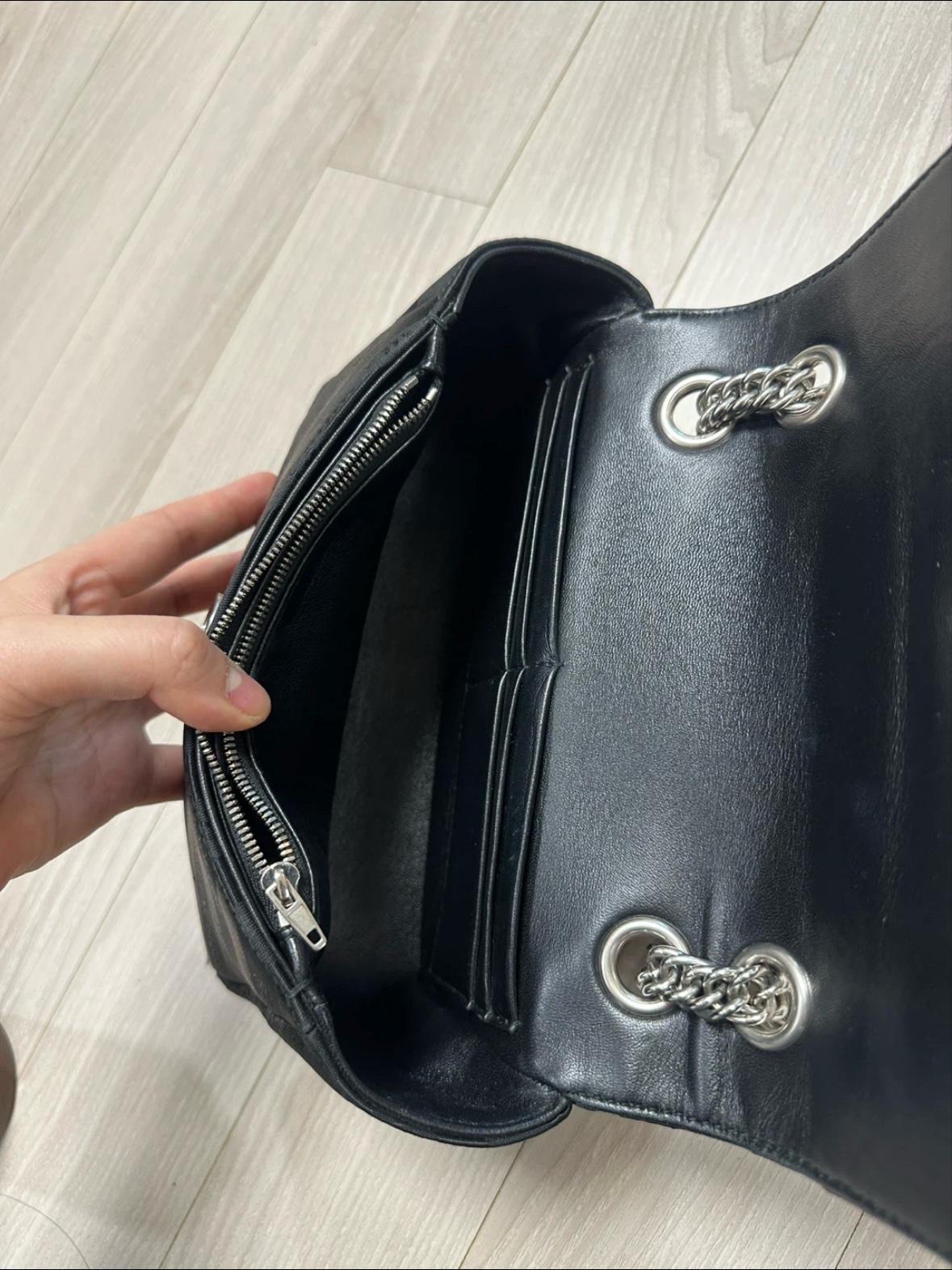 발렌시아가 BB 로고 모노그램 체인 숄더백 블랙 5