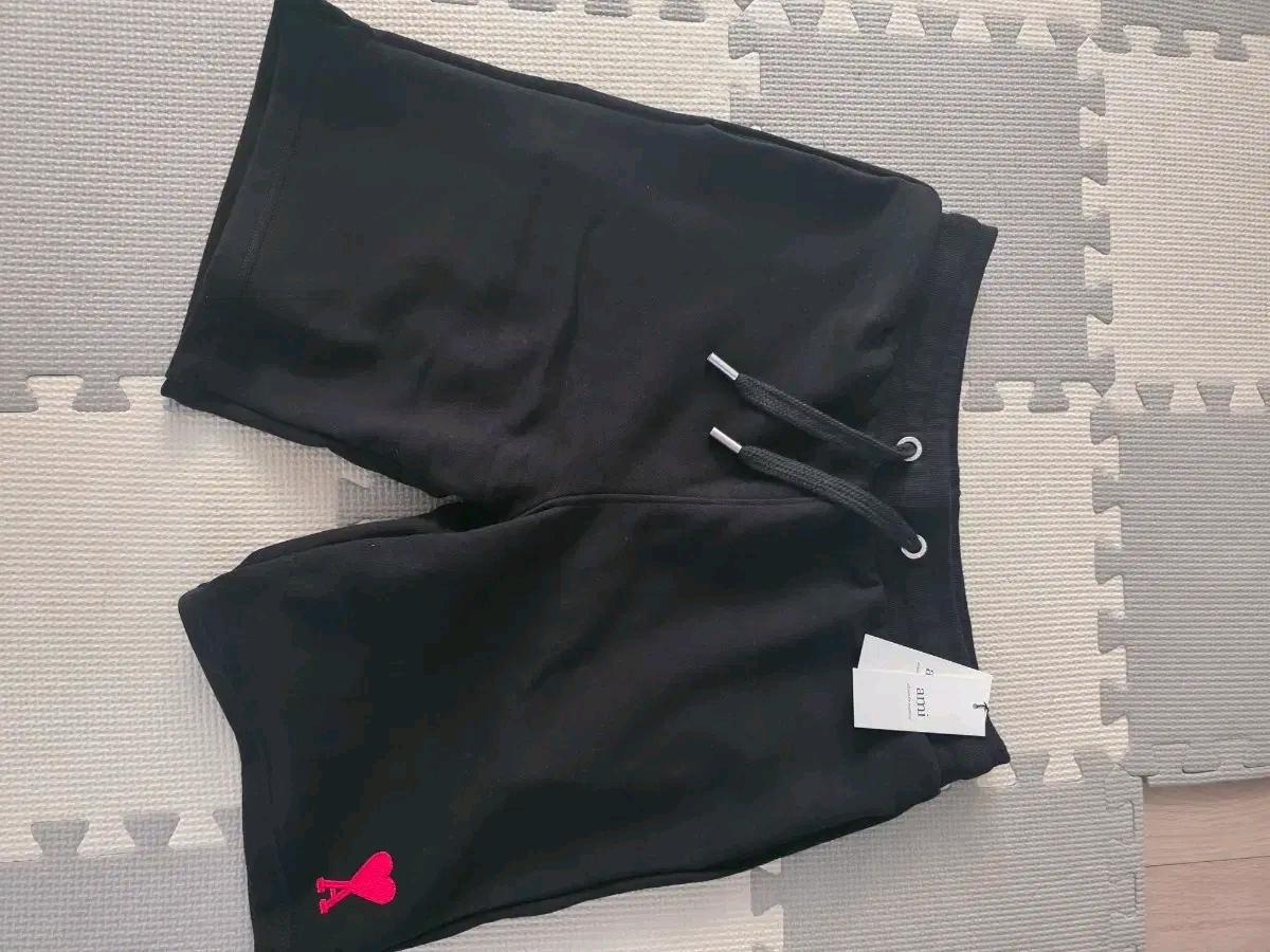 아미 하트 로고 블랙 반바지 L 새상품 3
