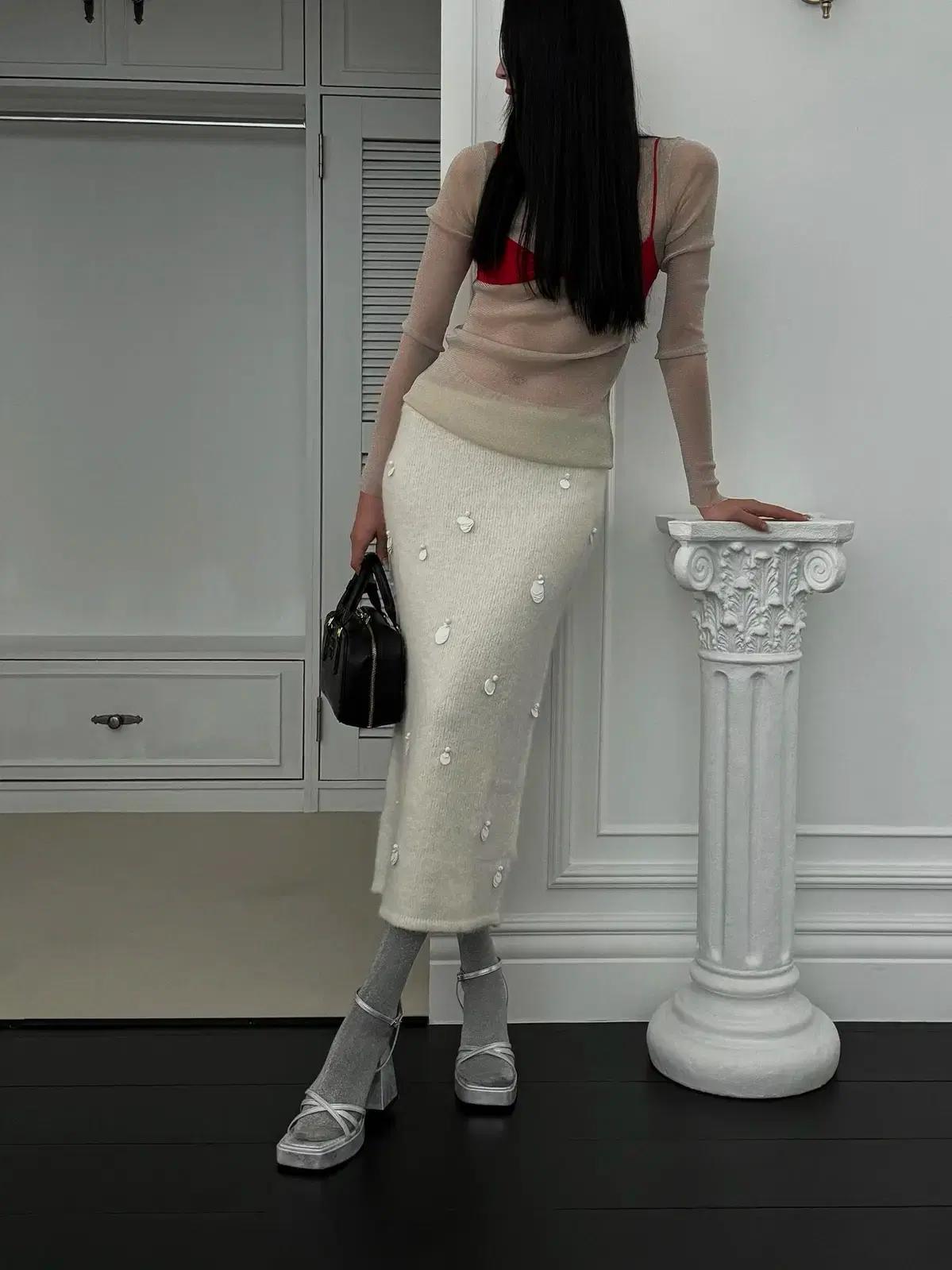 @세일 351 가보시 9cm 스트랩 샌들 235 아이보리-새상품 5