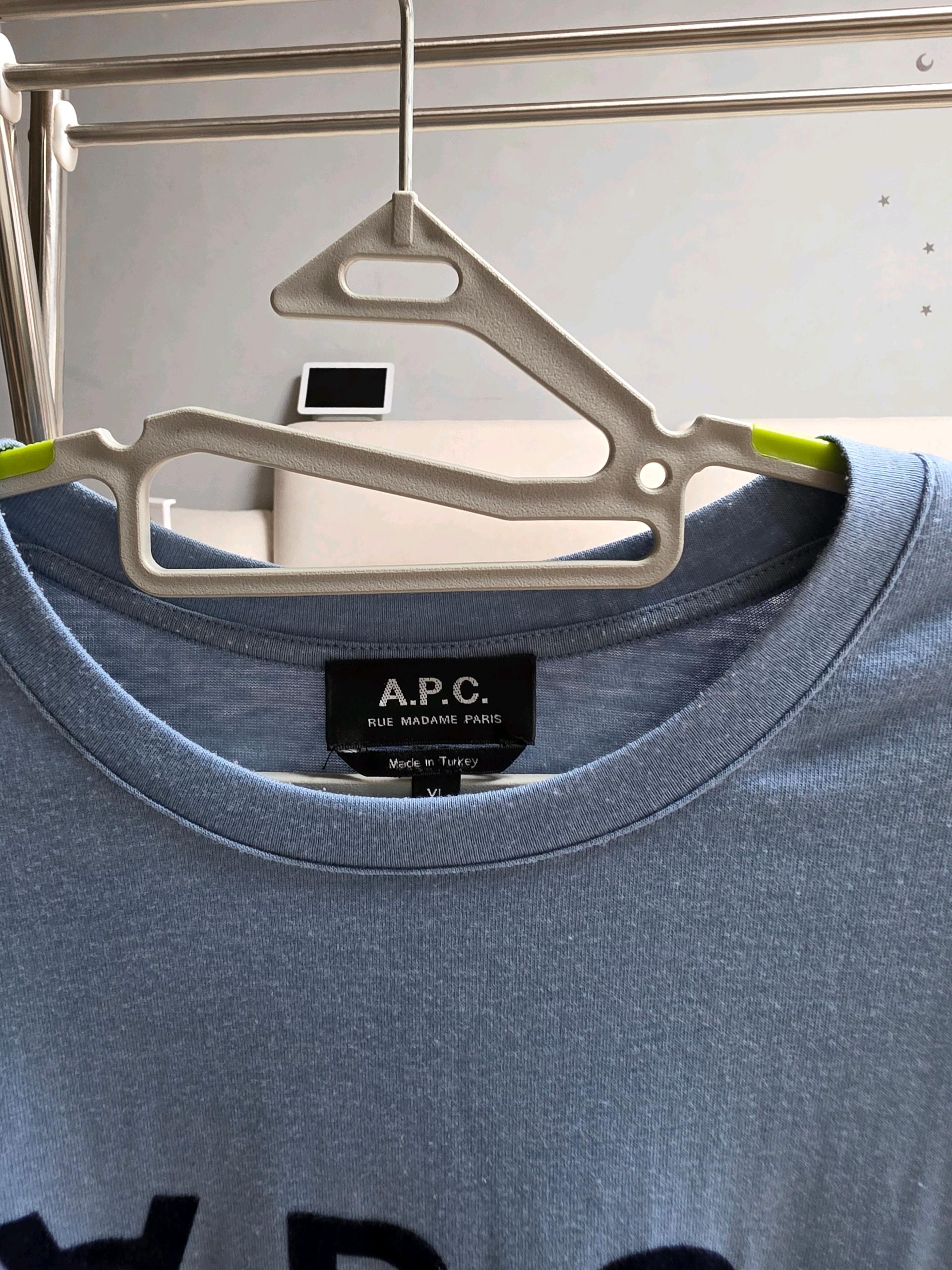 아페쎄 A.P.C. VPC 로고 반팔 티셔츠 블루 XL 3