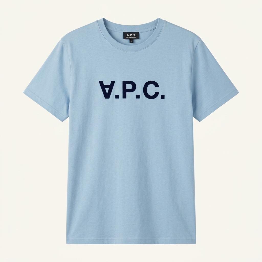 아페쎄 A.P.C. VPC 로고 반팔 티셔츠 블루 XL 1