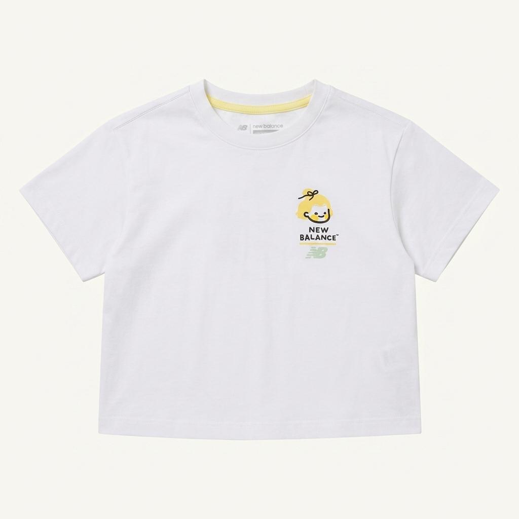 뉴발란스 키즈110 캐릭터 그래픽 반팔 티셔츠 화이트 1