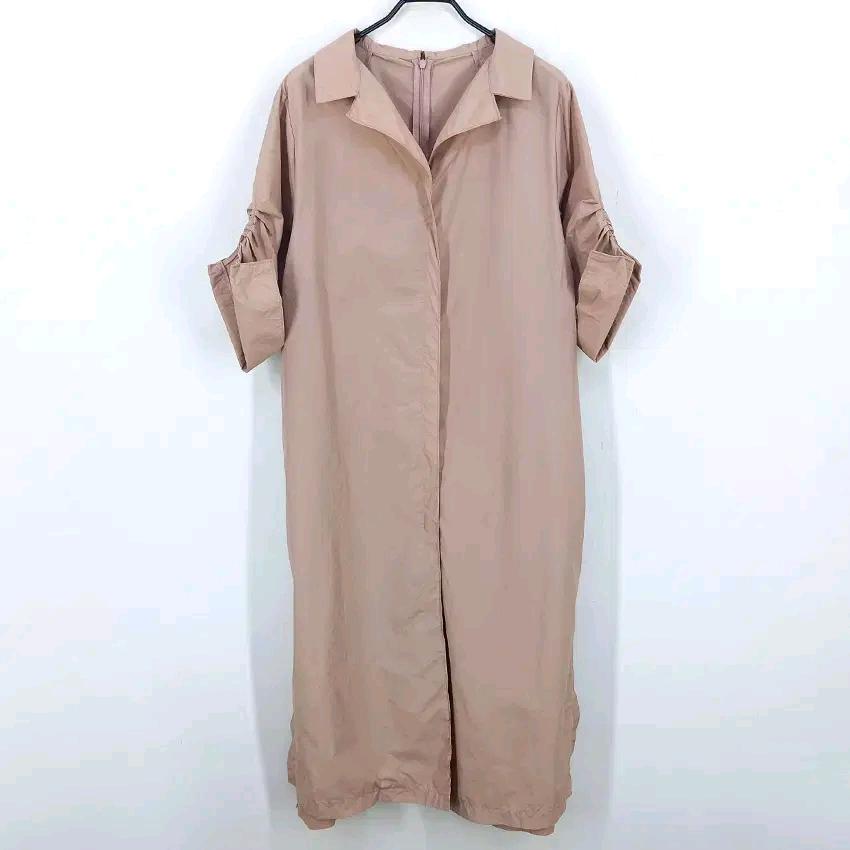 레노마 여 여름 홑겹 루즈핏 반팔원피스 핑크베이지F(HU45089) 2