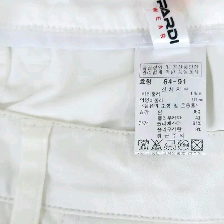파사디 여 여름 스판끼 프린팅 미니스커트 아이보리64 (HU45116) 6