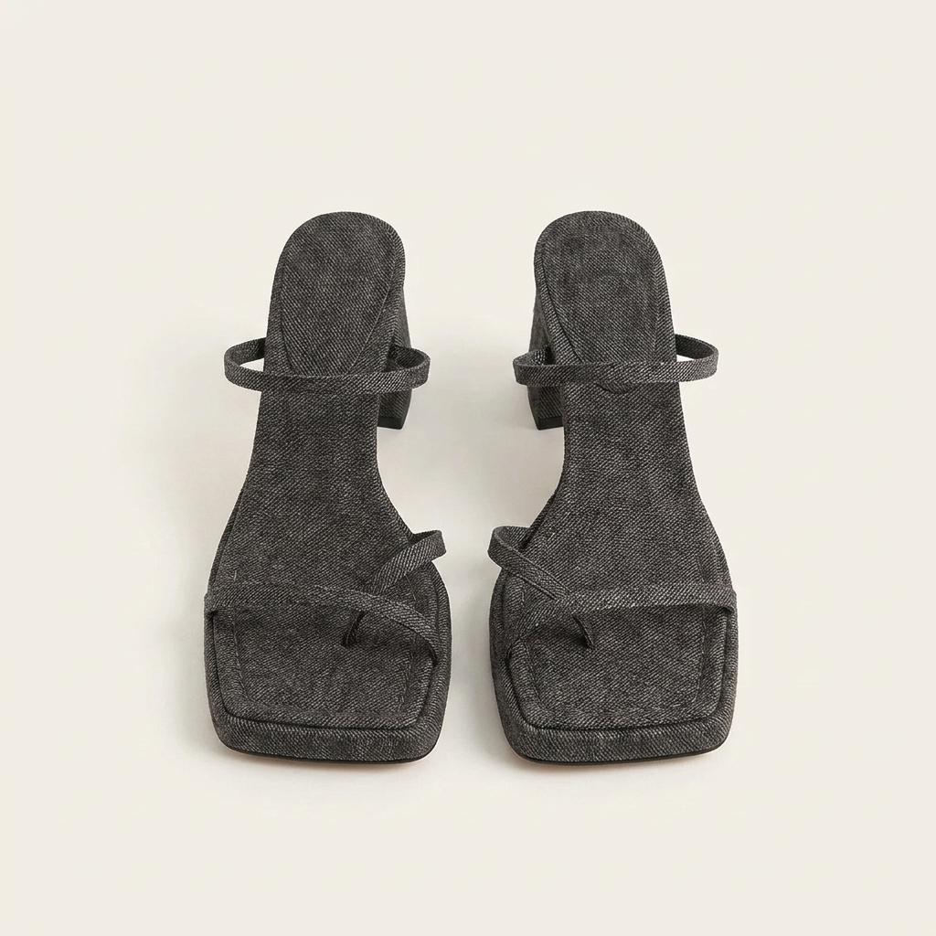 @세일 9416 가보시 6.5cm 뮬 225 블랙-새상품 1