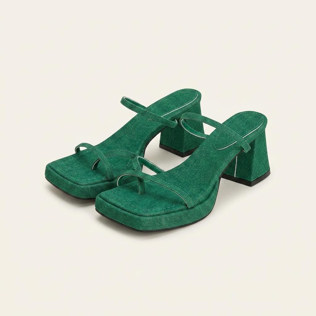 @세일 9416 가보시 6.5cm 뮬 250 그린-새상품 1