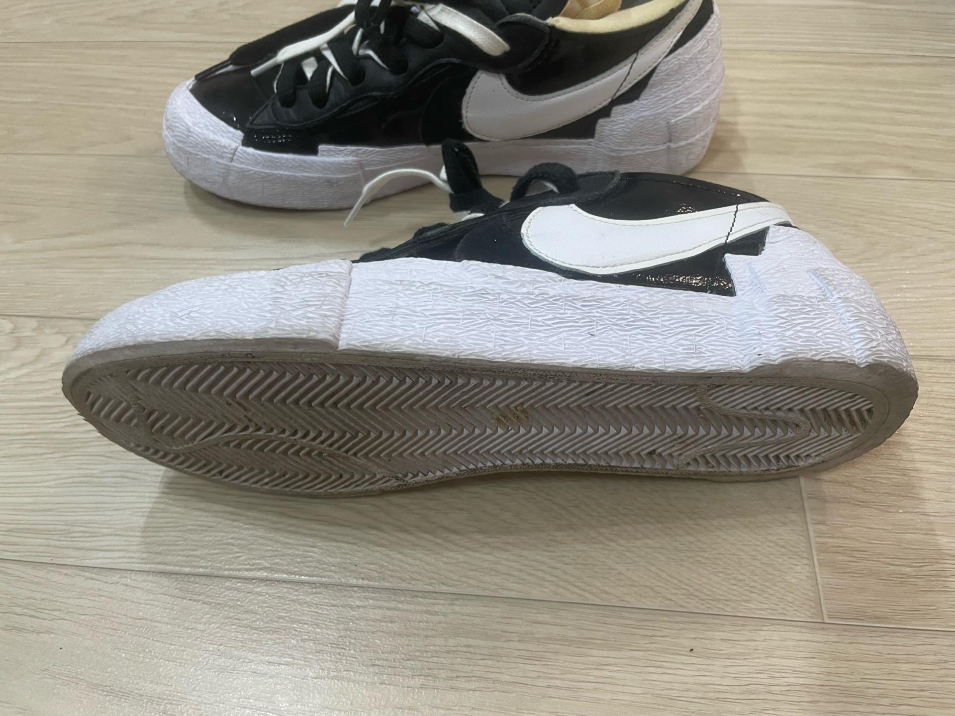 나이키 x 사카이 블레이저 로우 블랙 페이턴트 레더 8