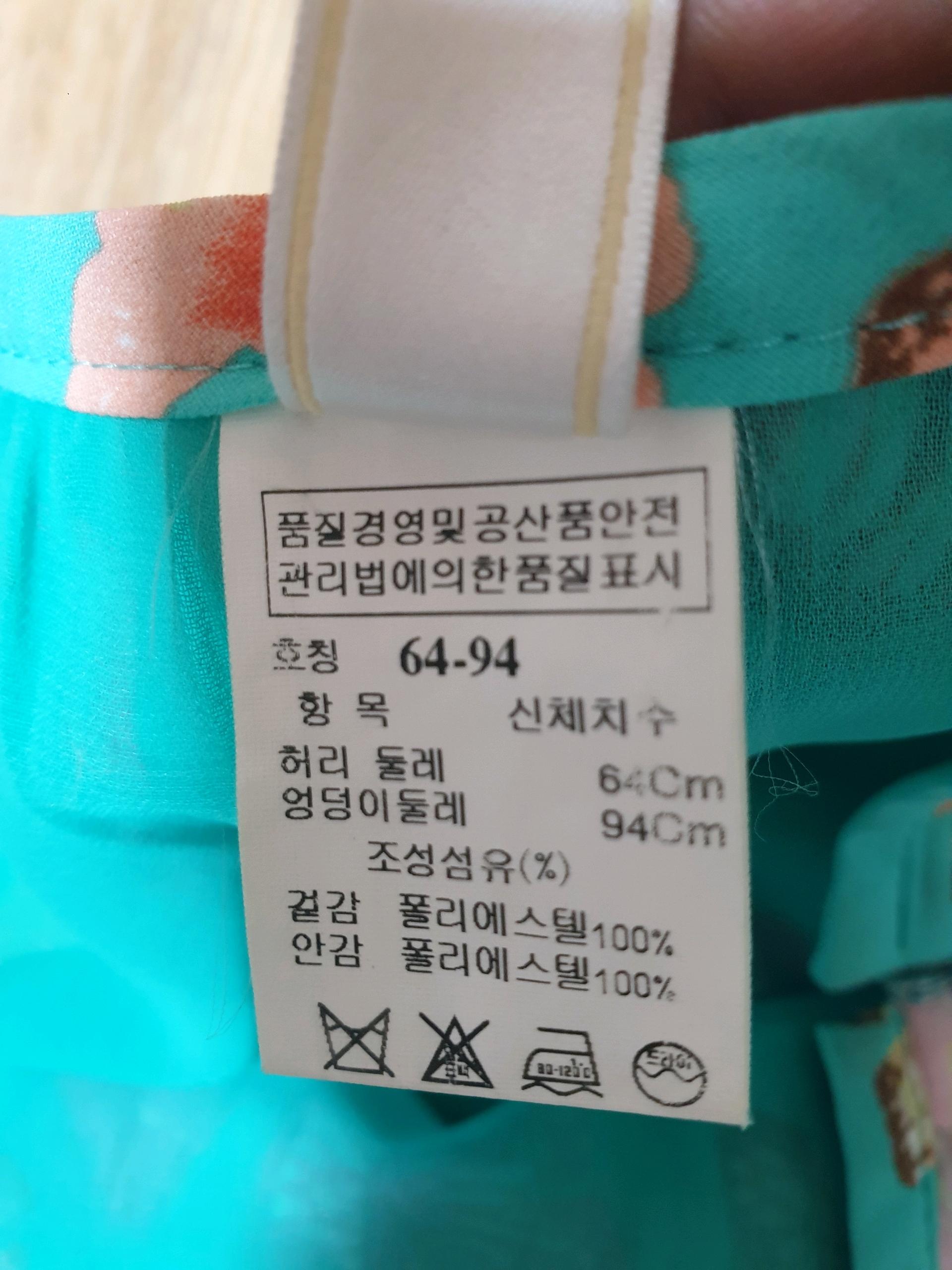 SJ SJ 나비 패턴 플레어 스커트 민트 3