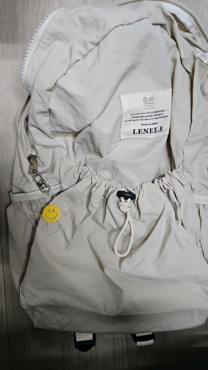 LENEE.B 베이지 나일론 포켓 백팩 6