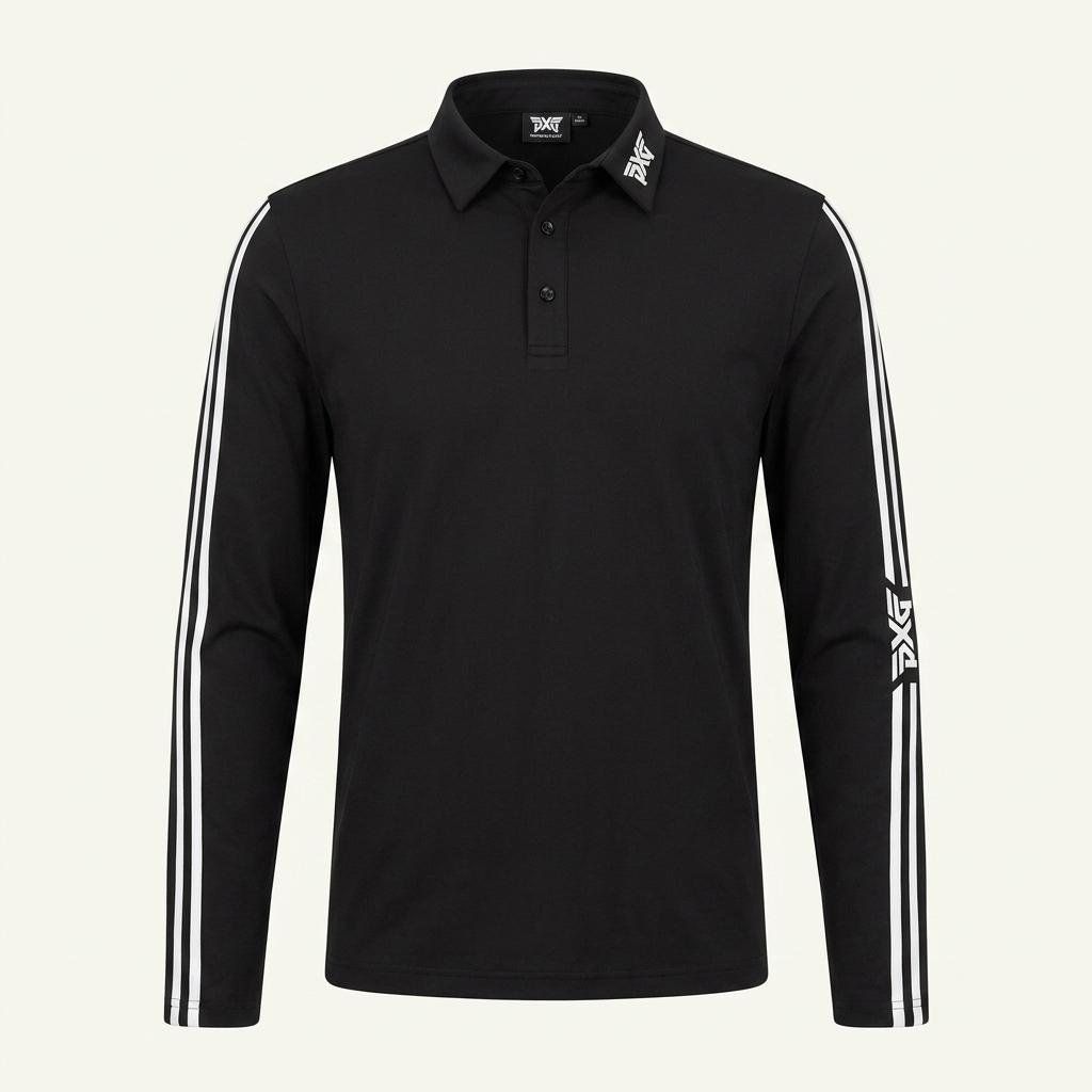PXG 남성 사이드 라인 긴팔 골프 티셔츠 1