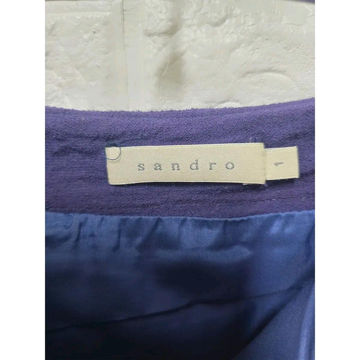 Sandro 산드로 플로럴 밴딩 미니스커트 646 3