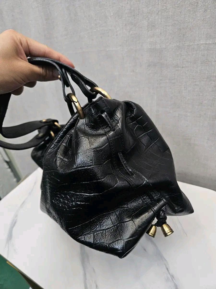 모조에스핀 악어 패턴 숄더백 (31 8
