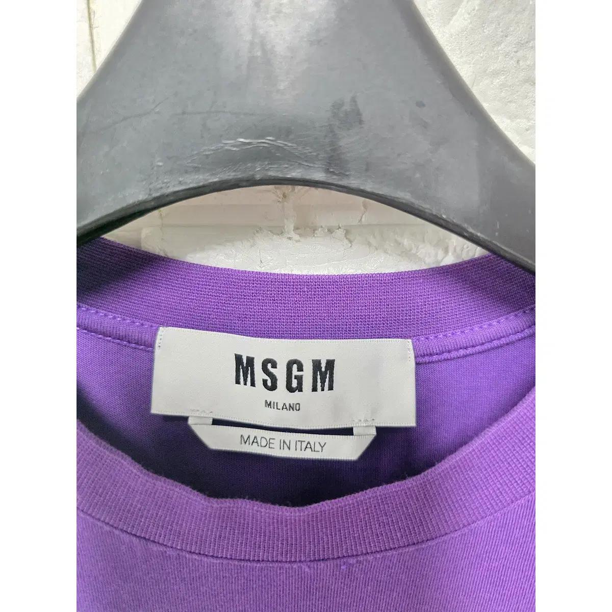 M MSGM 보라 반팔 티 D891 3
