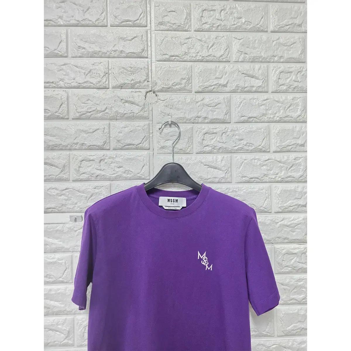 M MSGM 보라 반팔 티 D891 6