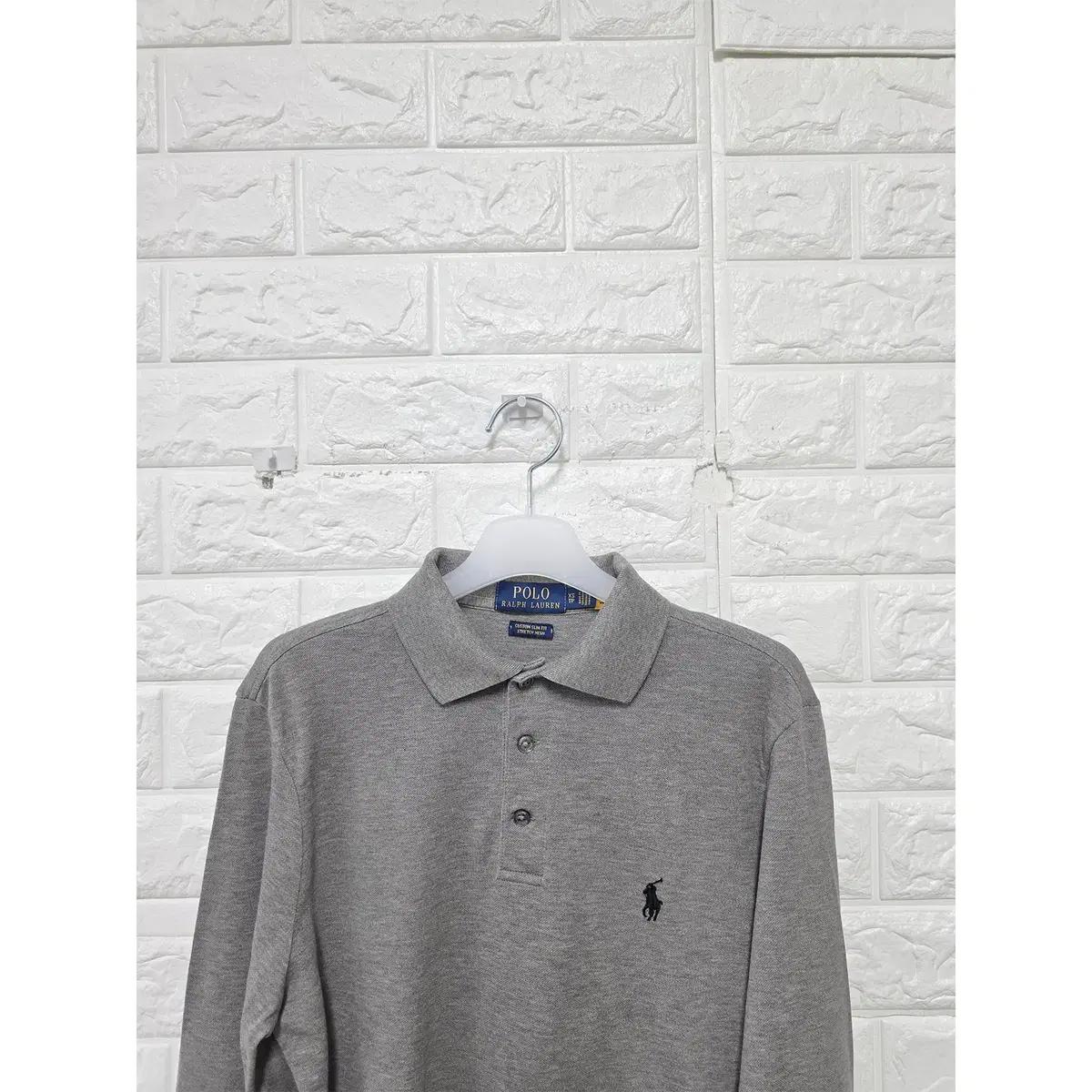 S 폴로랄프로렌 그레이 카라 긴팔 티 D289 6