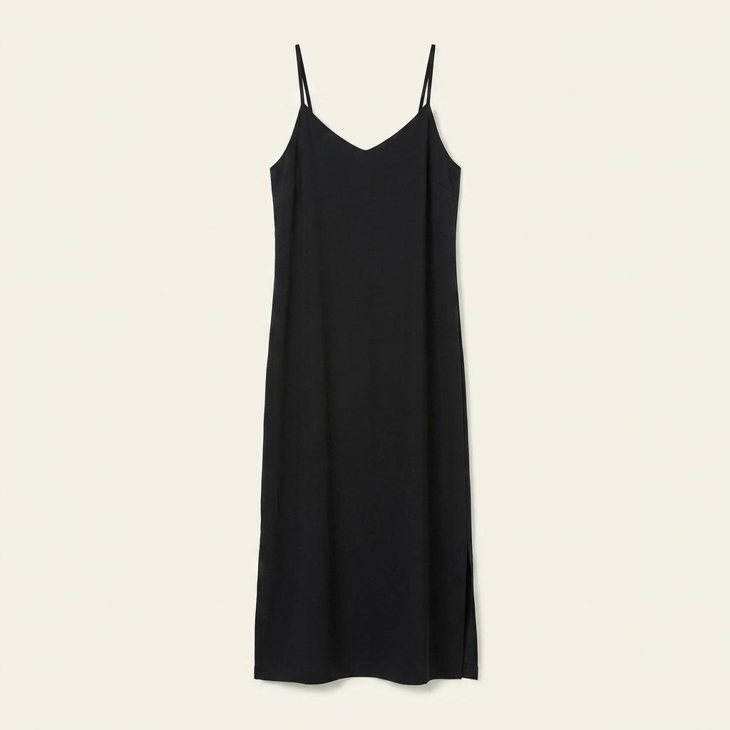 MIXXO 슬림 블랙 뷔스티에 롱 원피스 1