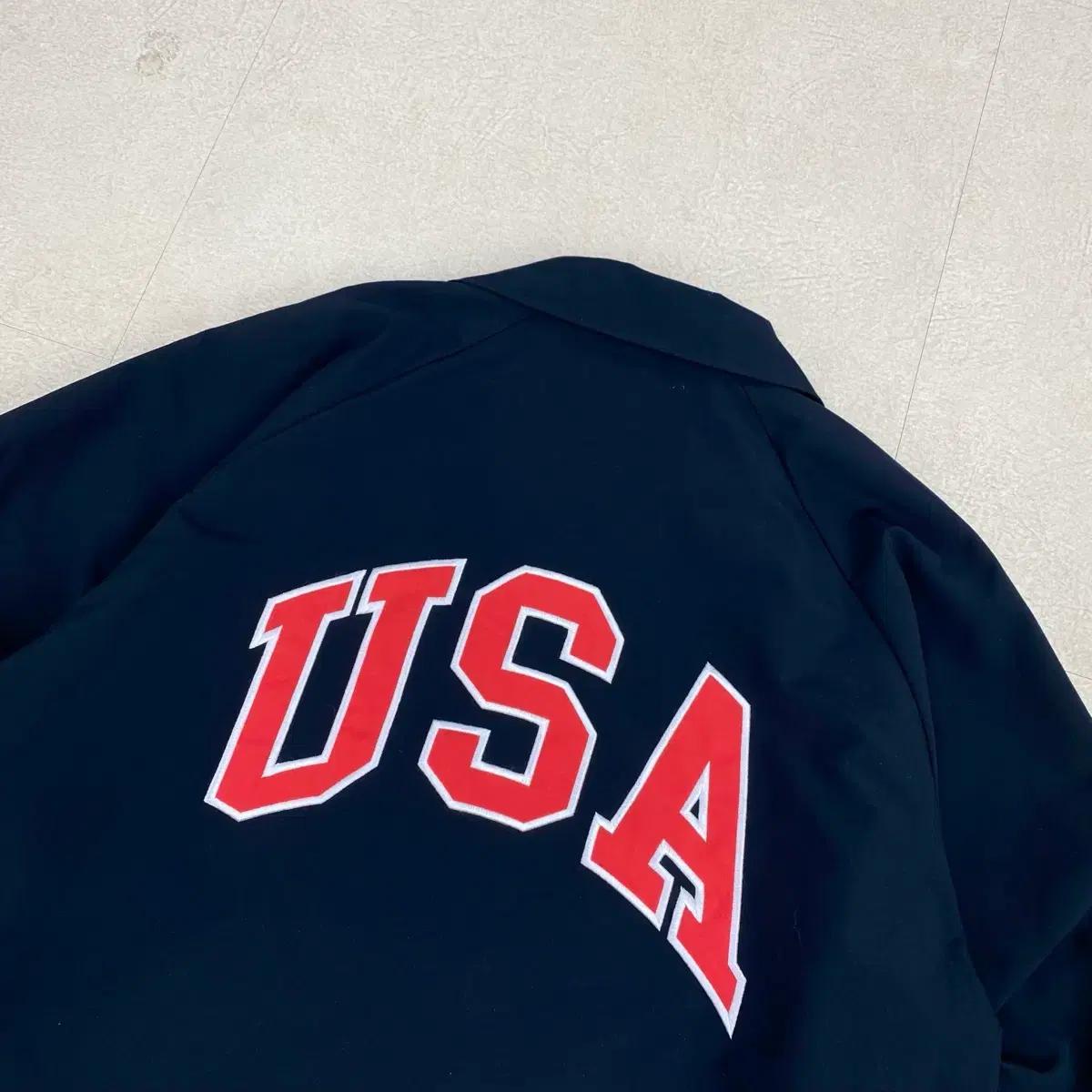 챔피온 USA 스펠아웃 빅로고 블랙 코치 자켓 (100) 5