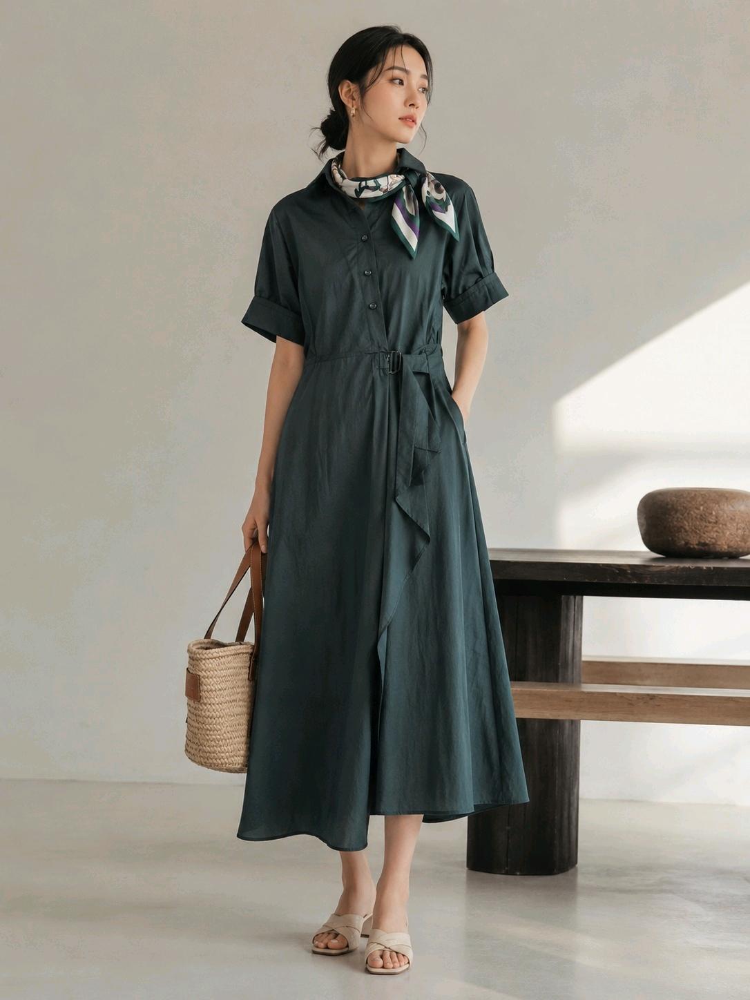 나이스크랍 사이드 포인트 바스락 원피스 2