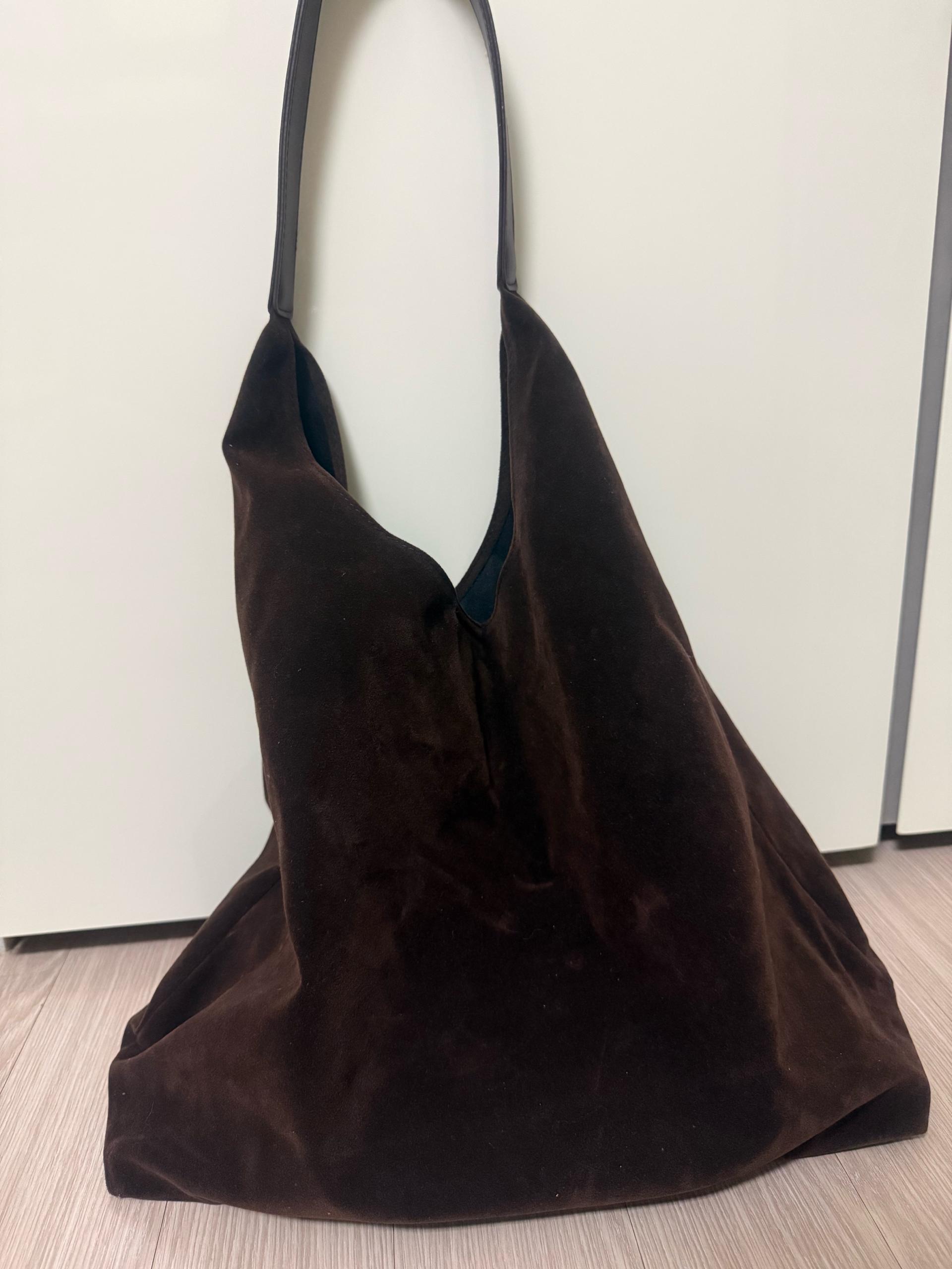 브라운 스웨이드 숄더백 토트백 3