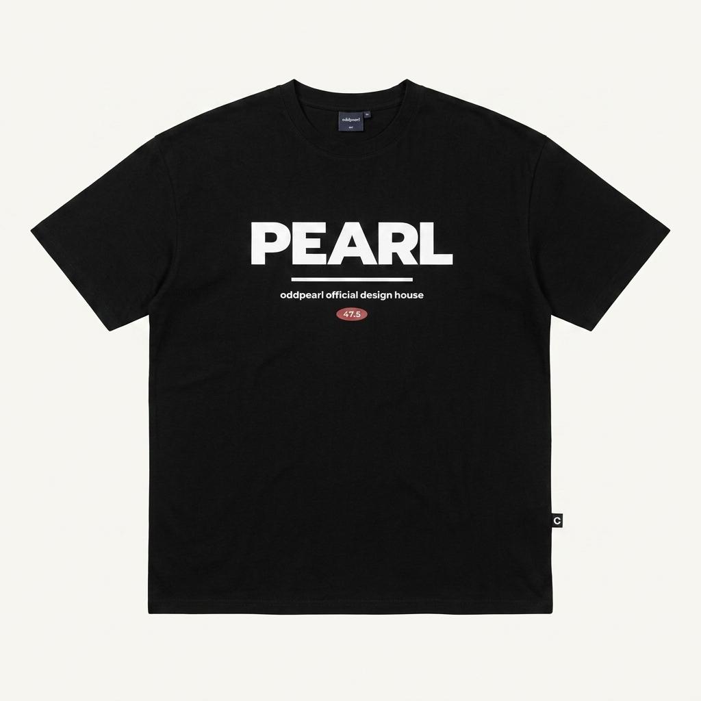 오드펄 PEARL 그래픽 반팔 티셔츠 블랙 1
