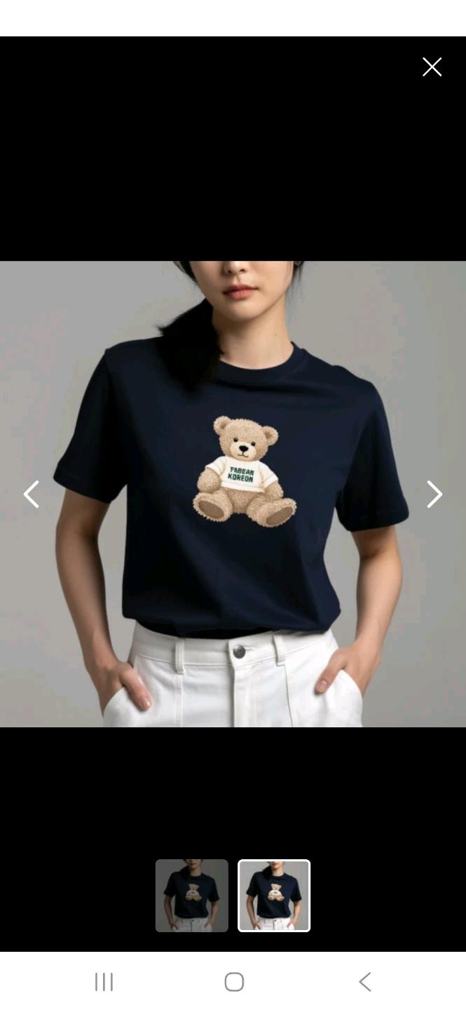 마리떼 프렌치독 베어 반팔티 네이비 3