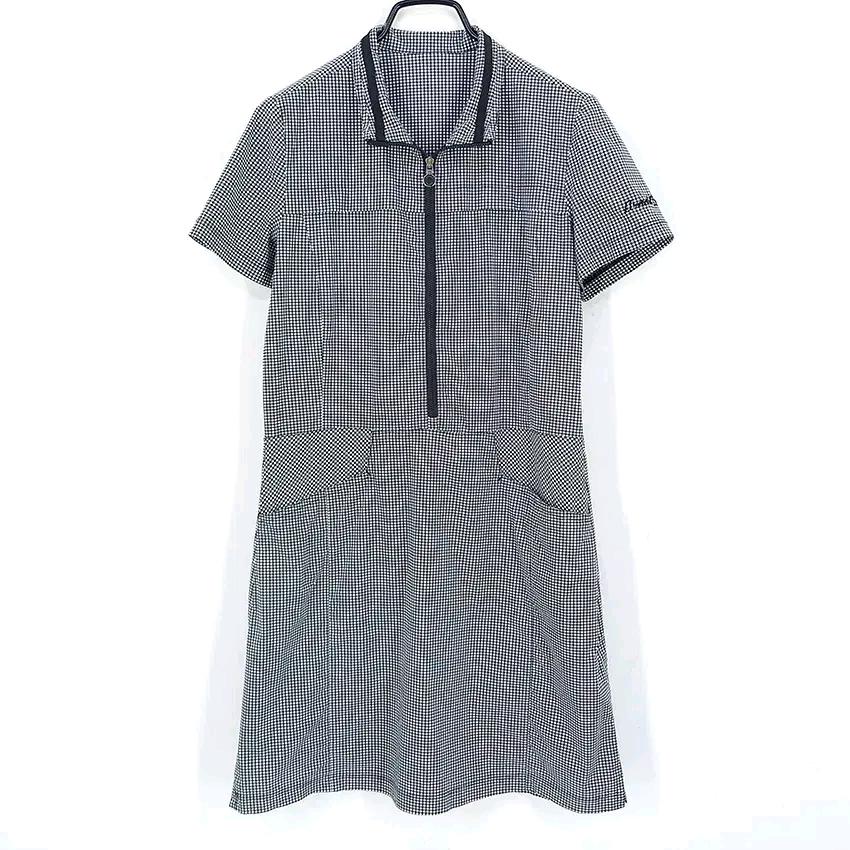 아놀드파마 여성 여름 약스판 홑겹 미니원피스 블랙 (HU45161) 2