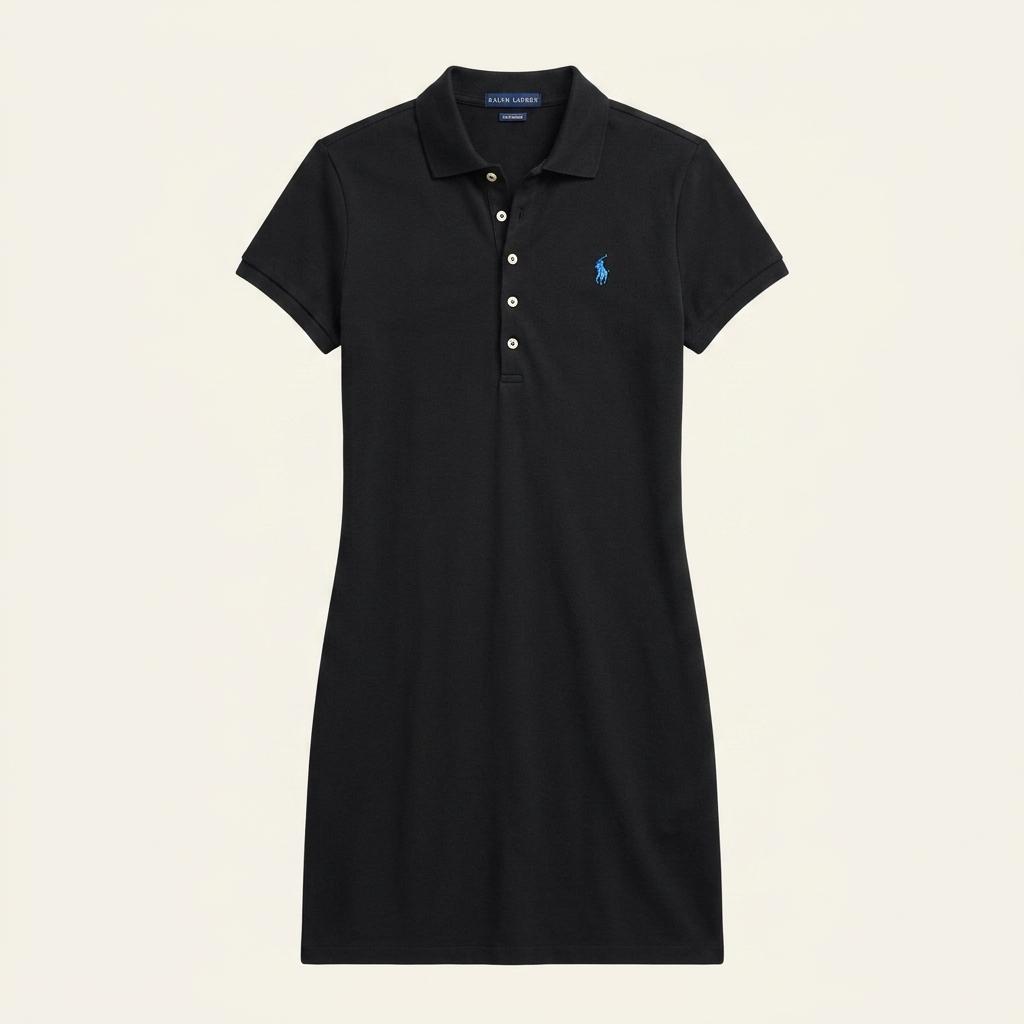 폴로 랄프로렌 피케 미니 원피스 블랙 1