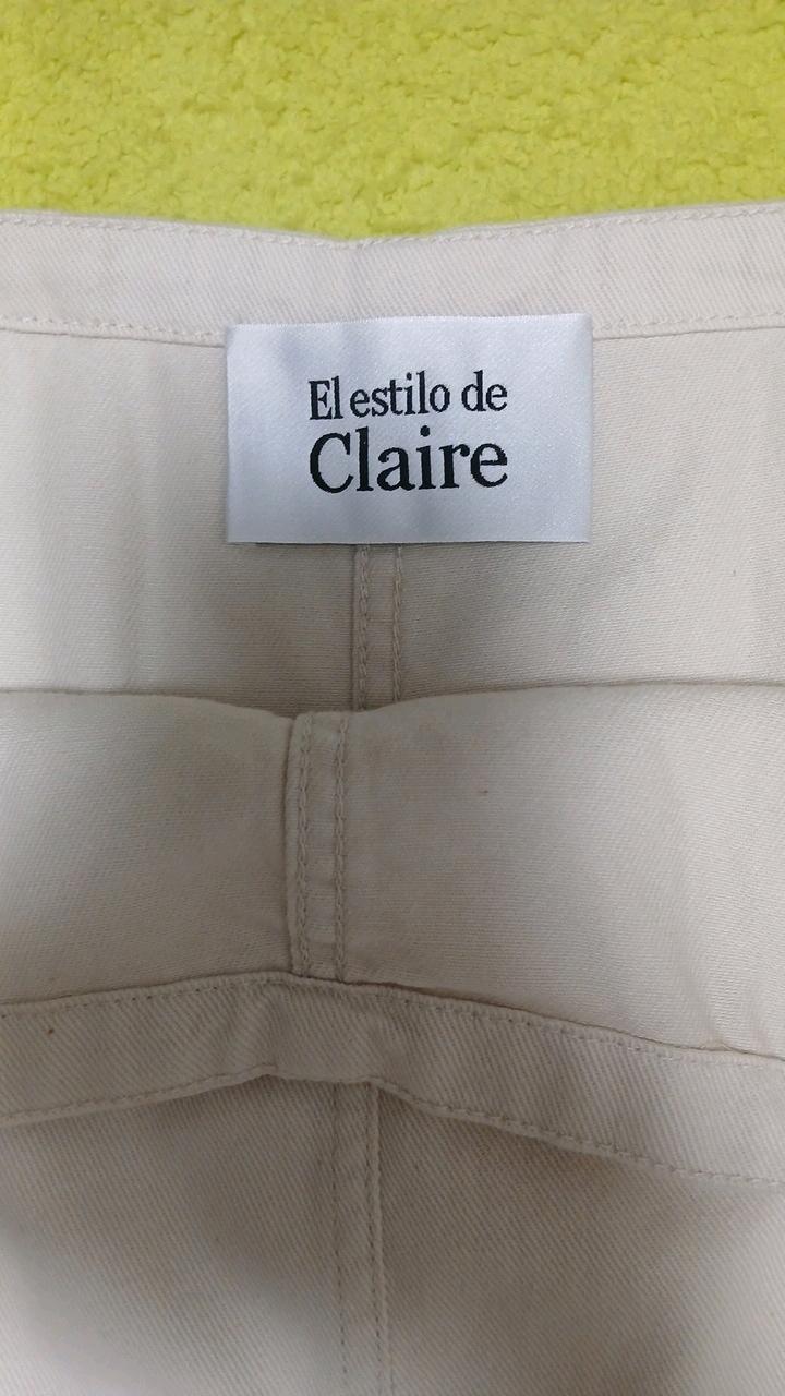 El estilo de Claire 아이보리 데님 서스펜더 원피스 4