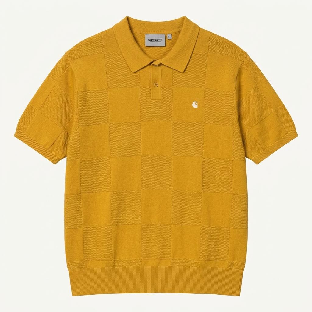 CARHARTT WIP S/S 팩스턴 니트 폴로 셔츠 L 1