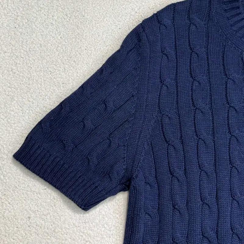 RALPH LAUREN 숏 슬리브 케이블 니트 M 6
