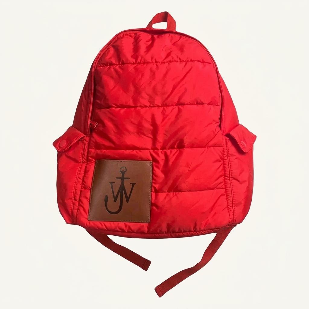 JW Anderson x UNIQLO 패딩 백팩 레드 1