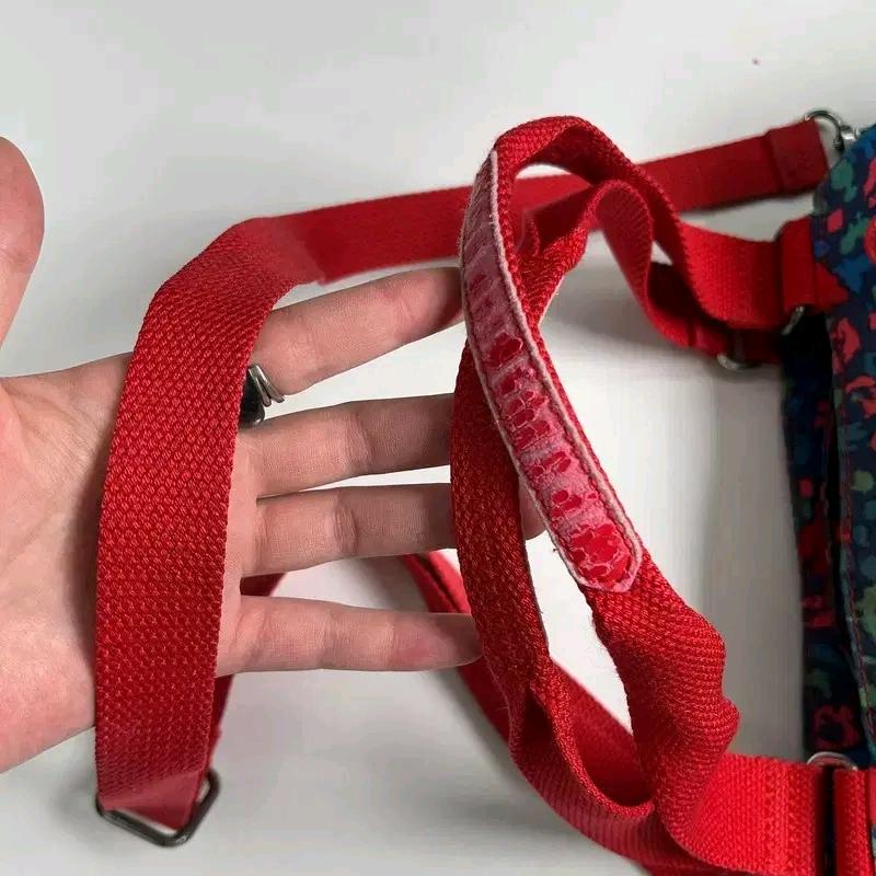KIPLING 플라워 크로스숄더백 레드-블루 4