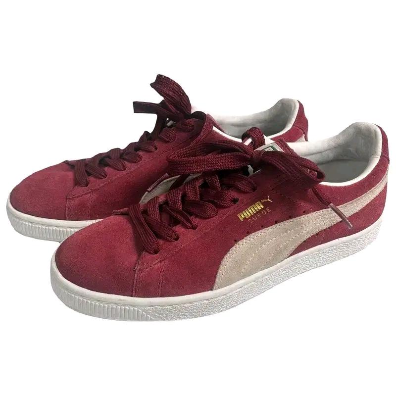 PUMA 스웨이드 클래식 스니커즈 버건디 250 2