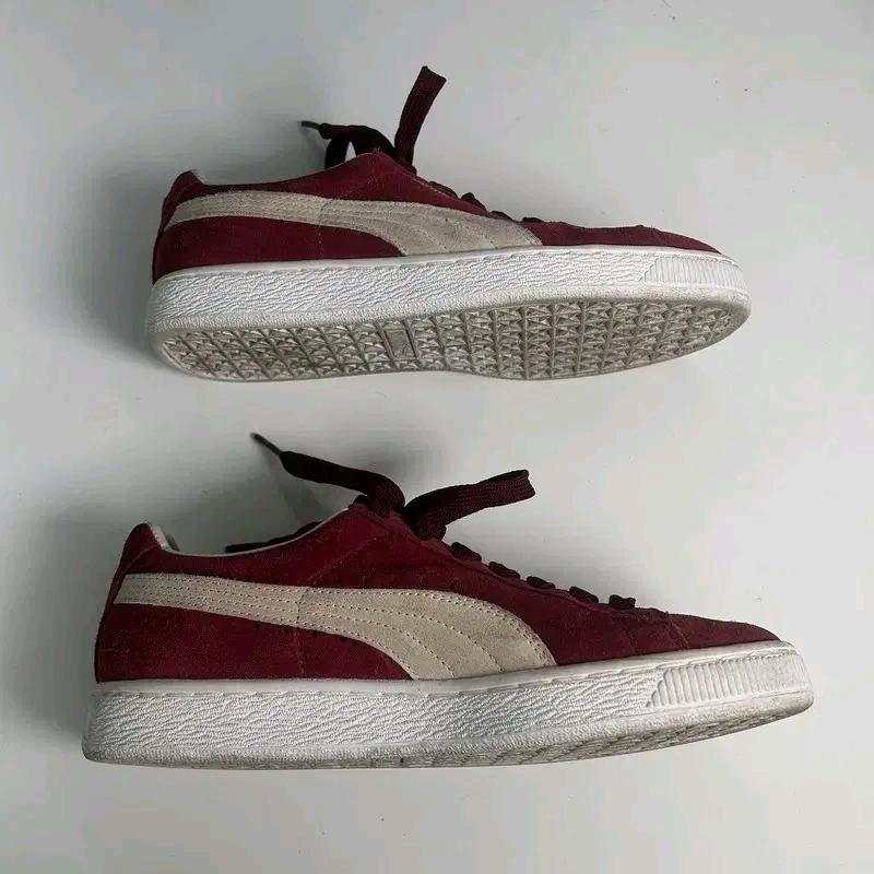PUMA 스웨이드 클래식 스니커즈 버건디 250 4