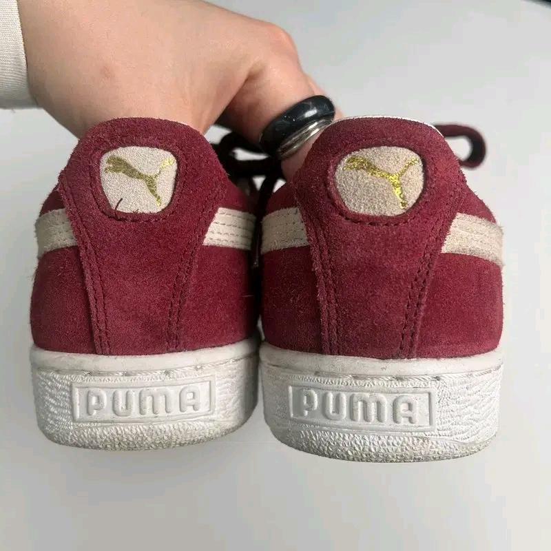 PUMA 스웨이드 클래식 스니커즈 버건디 250 7