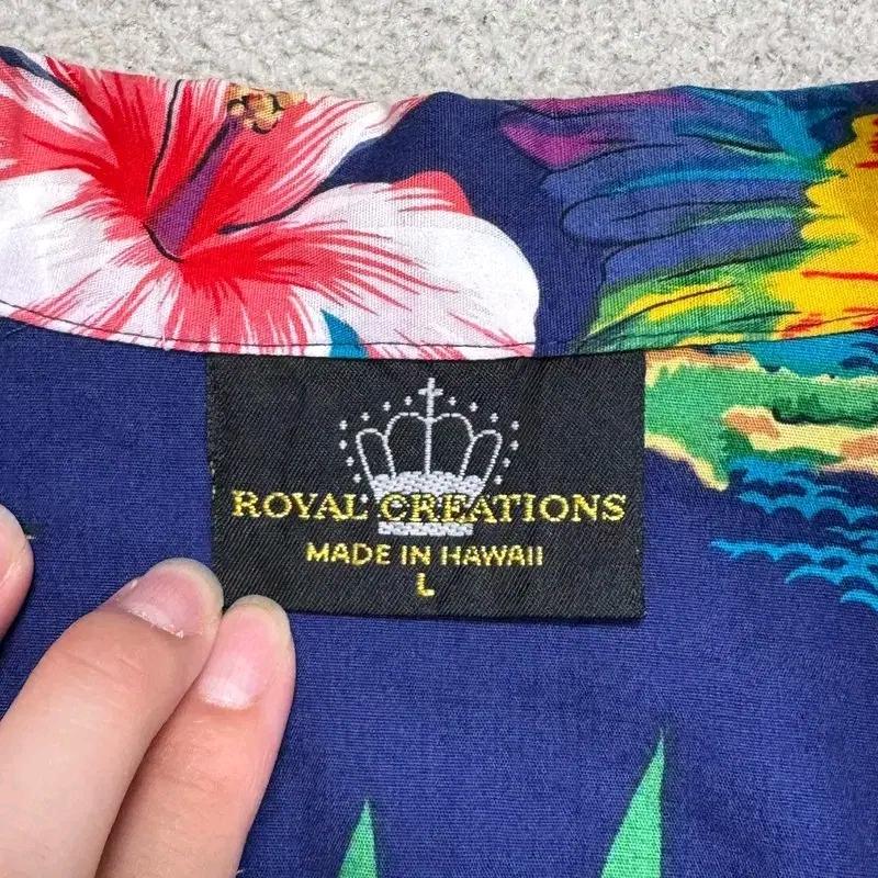 ROYAL CREATIONS 하와이안 셔츠 L 6