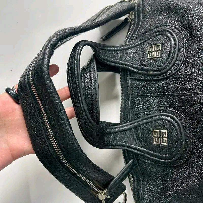 GIVENCHY 나이팅게일 블랙 그레인 소가죽 숄더백 3