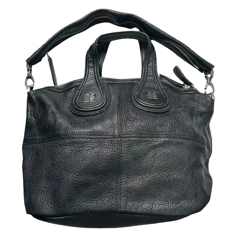 GIVENCHY 나이팅게일 블랙 그레인 소가죽 숄더백 2