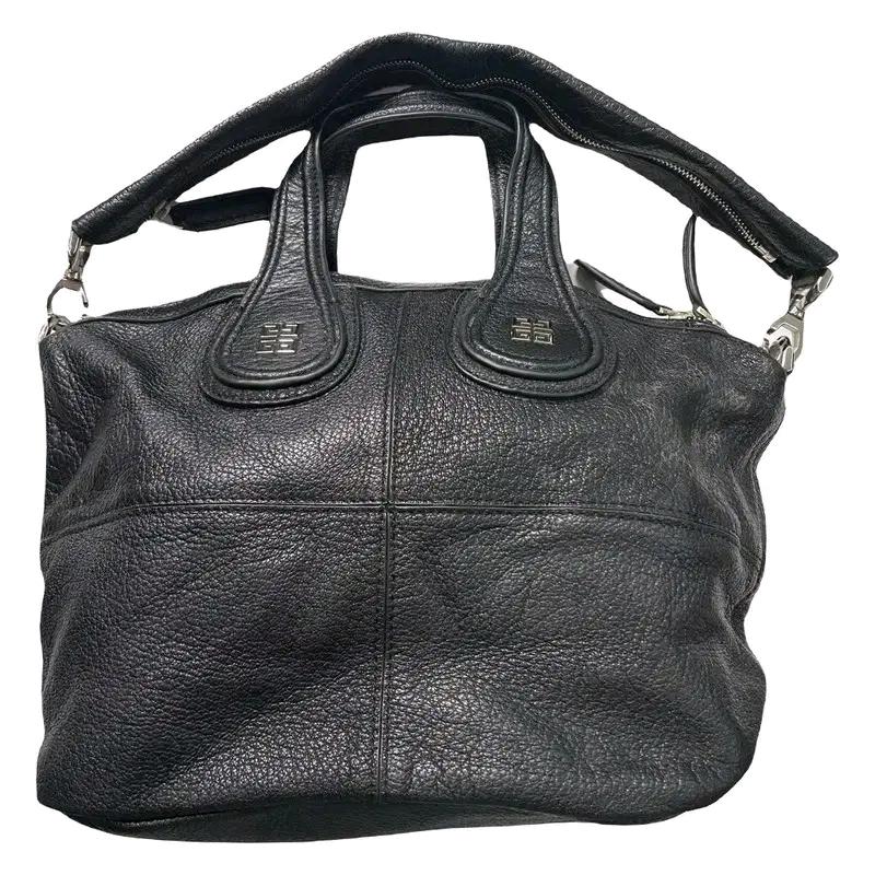 GIVENCHY 나이팅게일 블랙 그레인 소가죽 숄더백 8