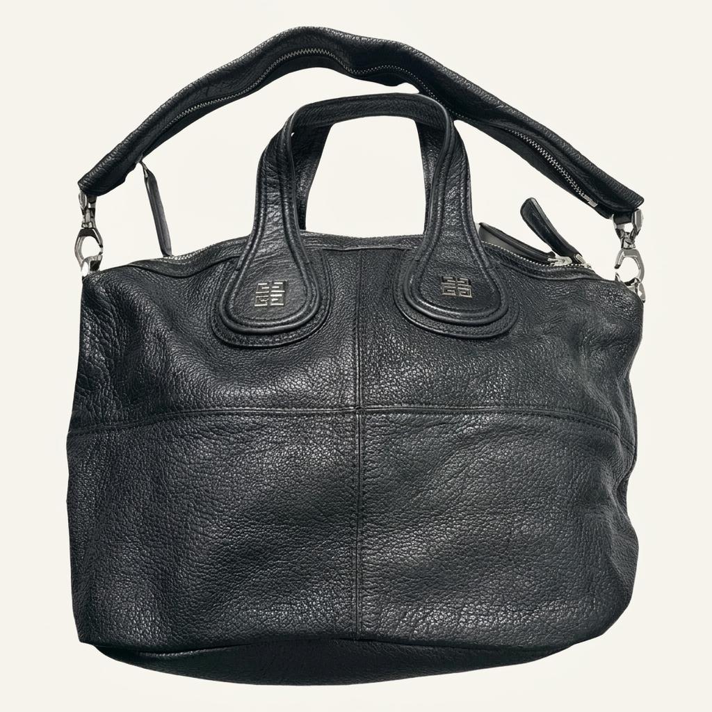 GIVENCHY 나이팅게일 블랙 그레인 소가죽 숄더백 1