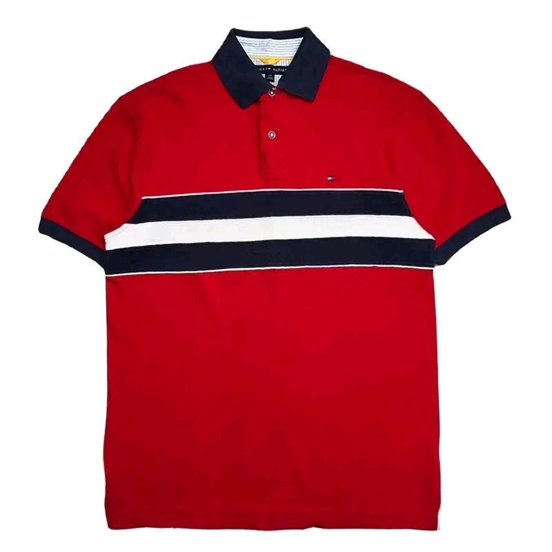 TOMMY HILFIGER 스트라이프 PK 레드 S/P 2