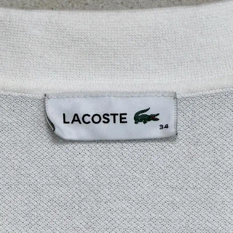 LACOSTE 화이트 플루이드 폴로 탑 34 7