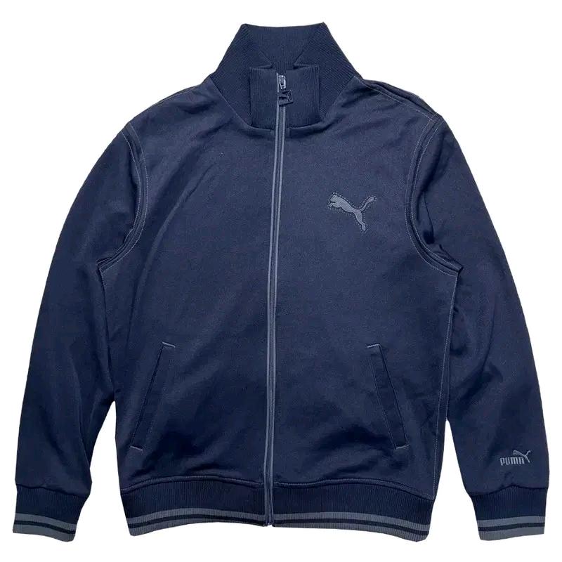 PUMA 하이넥 로고 트랙탑 네이비 M 2