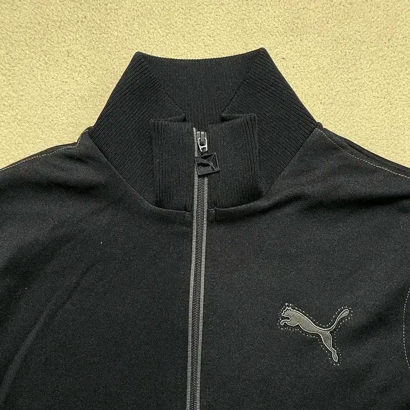 PUMA 하이넥 로고 트랙탑 네이비 M 4