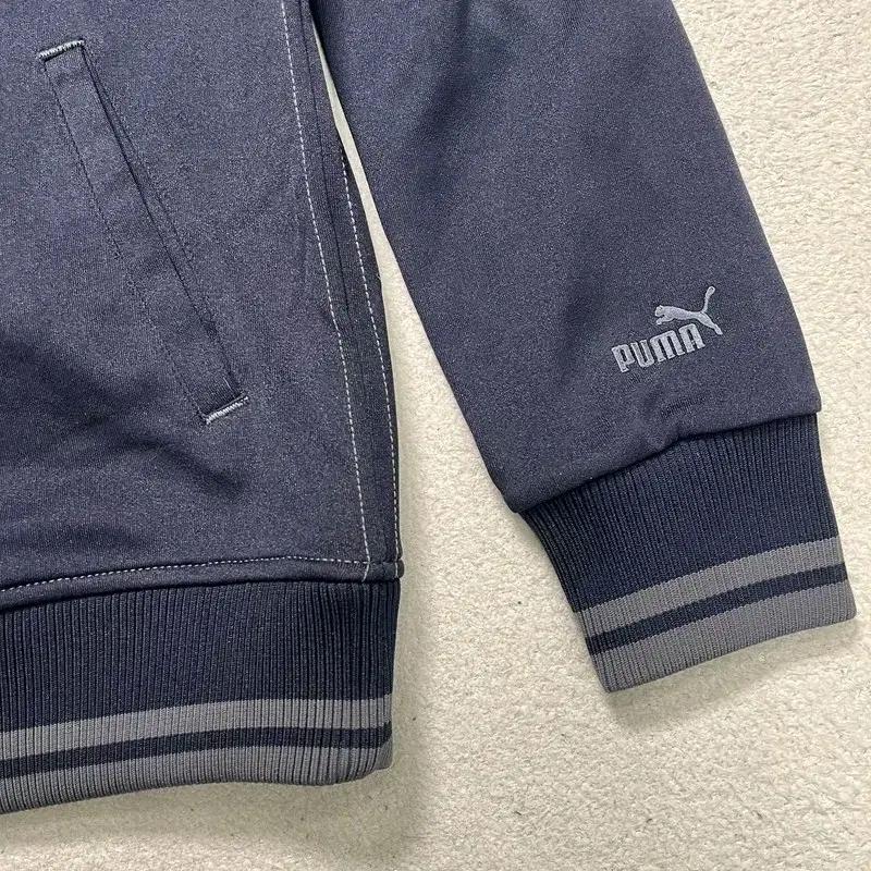 PUMA 하이넥 로고 트랙탑 네이비 M 5