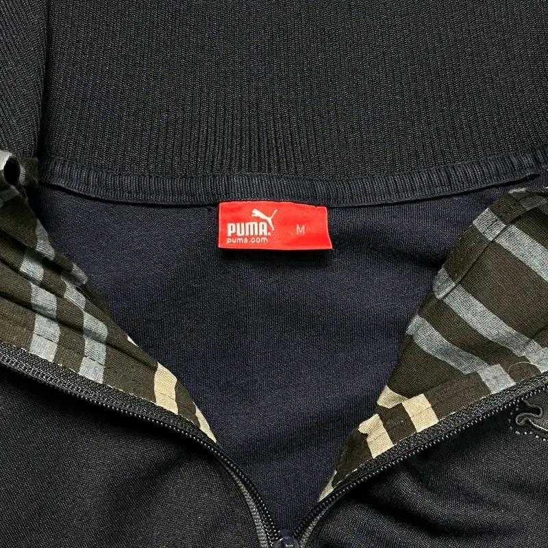PUMA 하이넥 로고 트랙탑 네이비 M 6